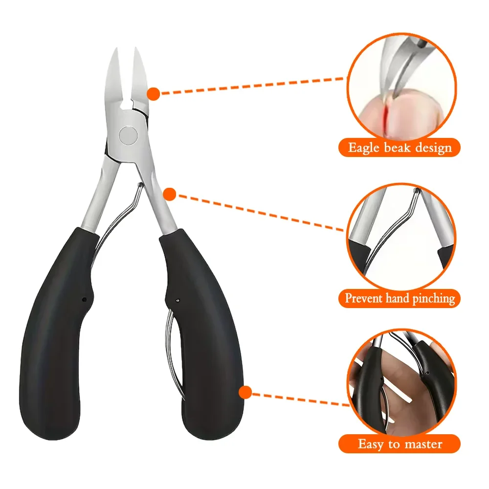 Practical Nail Clippers 1pcs Thick Nail and Toe Nail Clippers for the Elderly - Extra Large Wide Mouth Opening Nail Clipper Set