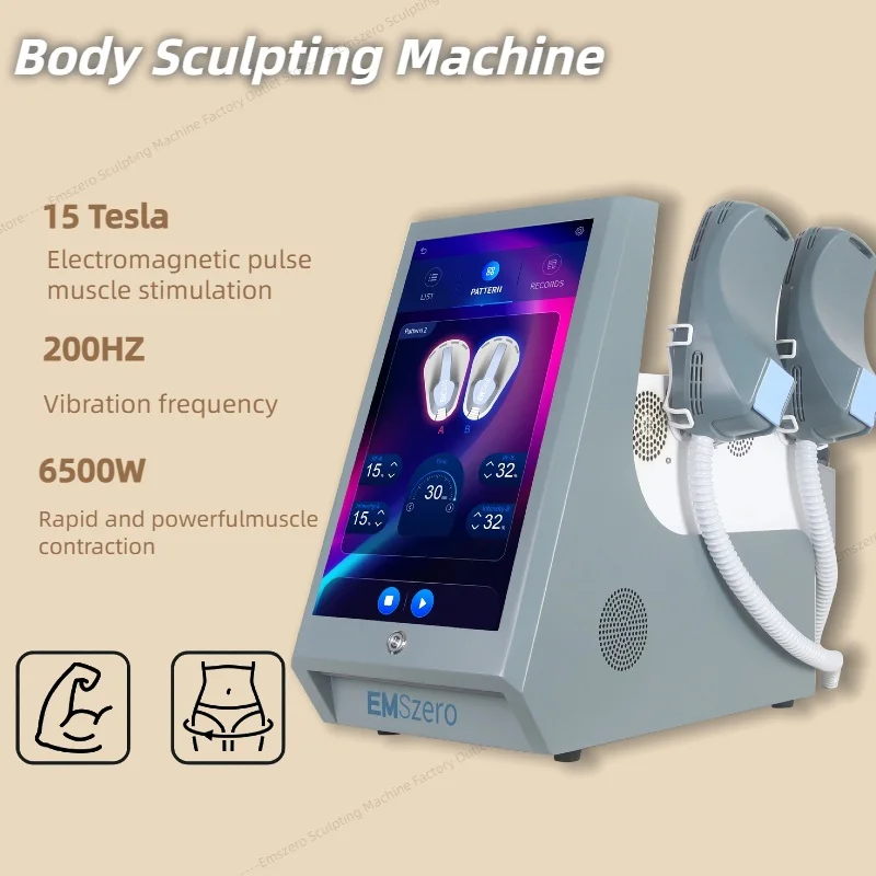 Máquina de Escultura Corporal EMSzero de 15 Tesla, Eliminación de Grasa, Adelgazamiento Corporal, Desarrollo Muscular, Levantamiento de Glúteos, Dispositivo de Escultura para Spa en Casa
