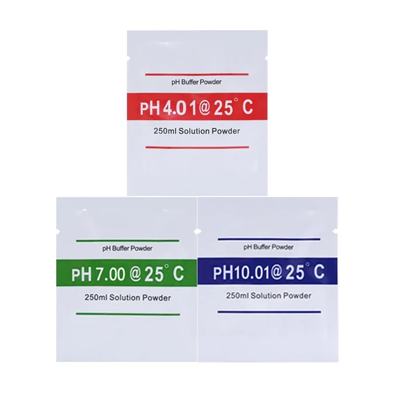 3PCS/PH4.01 7.00 10.01 PH Meter Calibration Point PH Buffer Powder Measure Calibration Solution For PH Test Meter