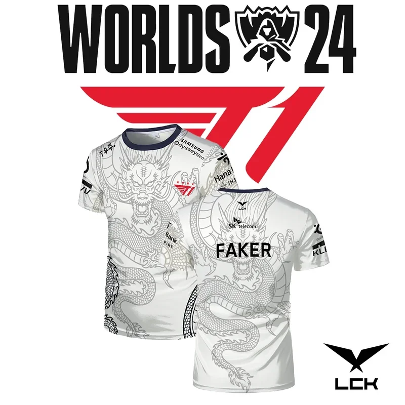 2025T1 E-Sports Club New Special Edition Jersey League Of Legends T1 Trendy Limited T Shirt Faker Fans Support Tops