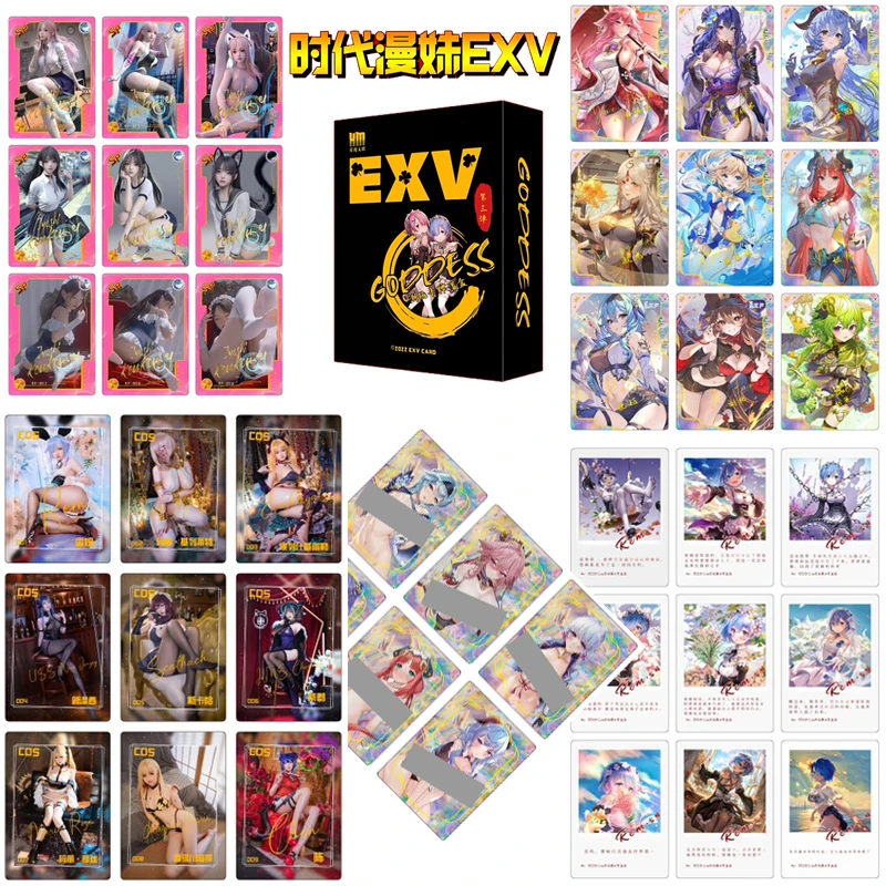 

Goddess Story EXV series Full set rare Bronzing Anime characters Collection card Cartoon board game toys Christmas Birthday gift