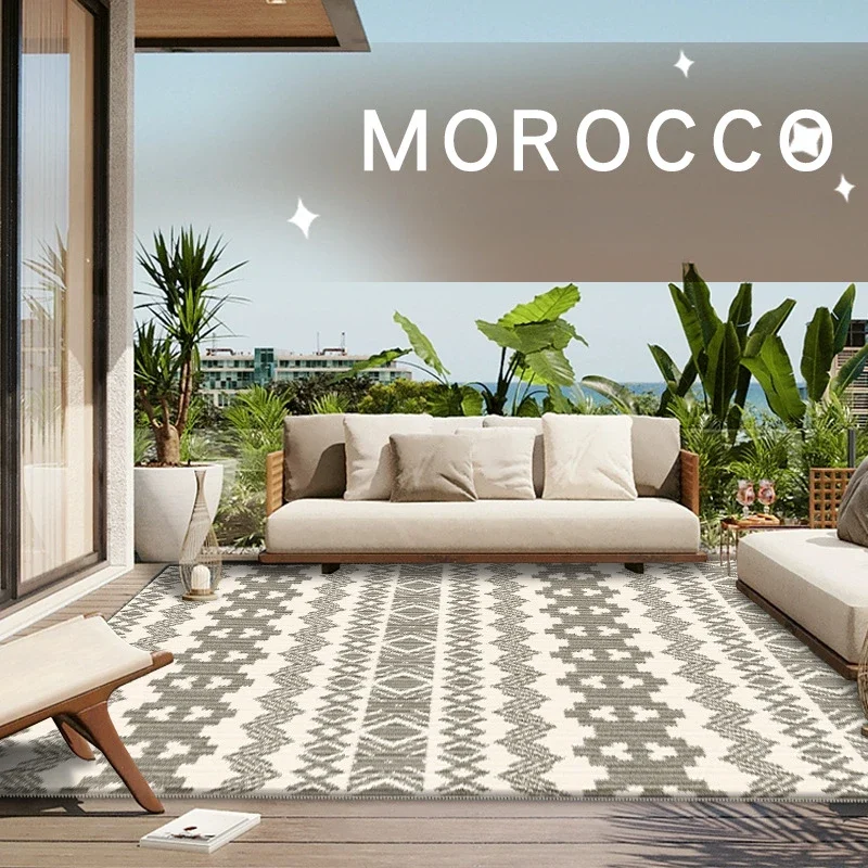 

Morocco Light Luxury Carpet Living Room Sofa Area Rug Large Bedroom Decoration Rug Anti Slip Washable Balcony Coffee Table Mat