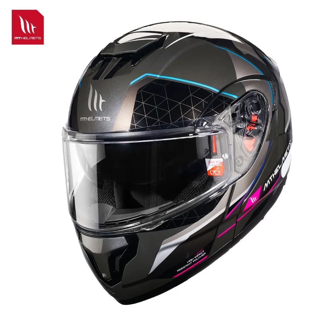 2025 MT ATOM SV Flip Up Motorcycle Helmet ECE DOT Certification Dual Len Off-Road helmet Cascos para motos Capacetes Casco moto