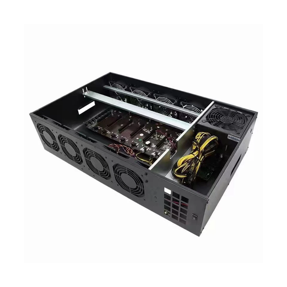 8GPU B85 graphic card Rig Case Box 8 GPU Server Case 8+128GB Home Machine chassis Motherboard Rig Box