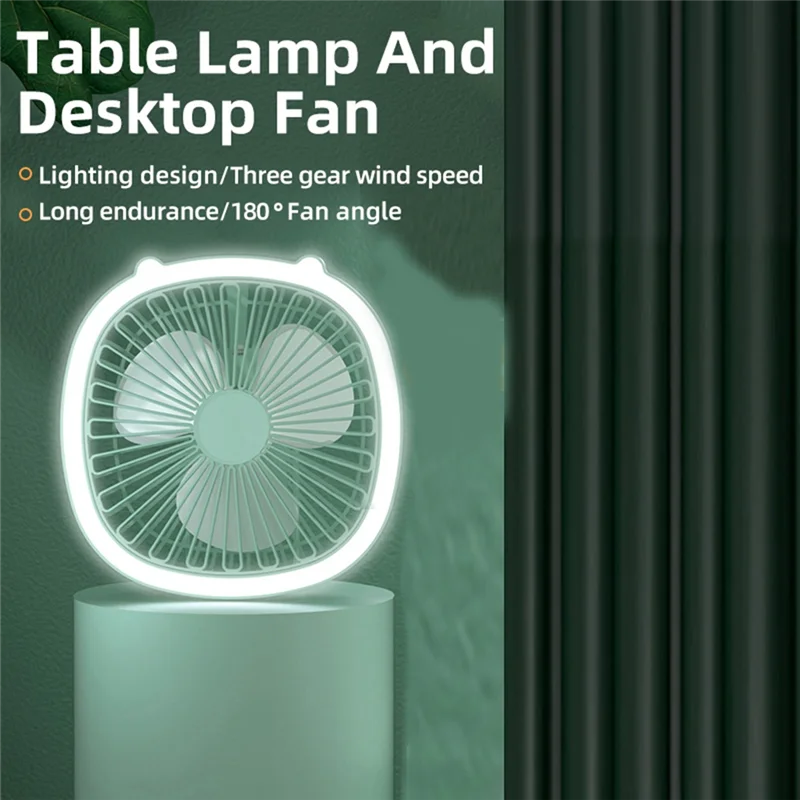 BAAG-Ventilatore da tavolo estivo Mini USB ricaricabile vento portatile da campeggio esterno pieghevole piccolo ventilatore