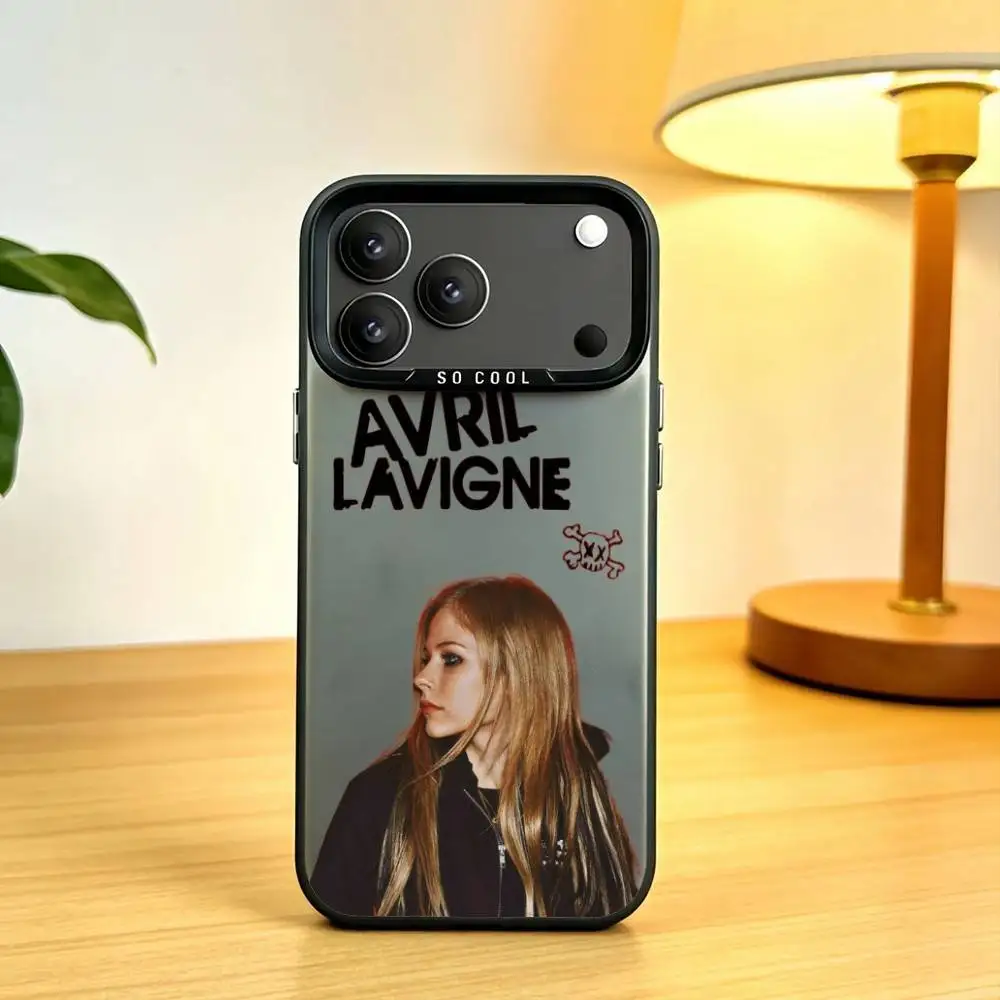 Singer A-Avril lavigneS fashion  Phone Case For iPhone 17 16 15 14 13 12 11 Pro Max Plus Silver Matte Black Cover