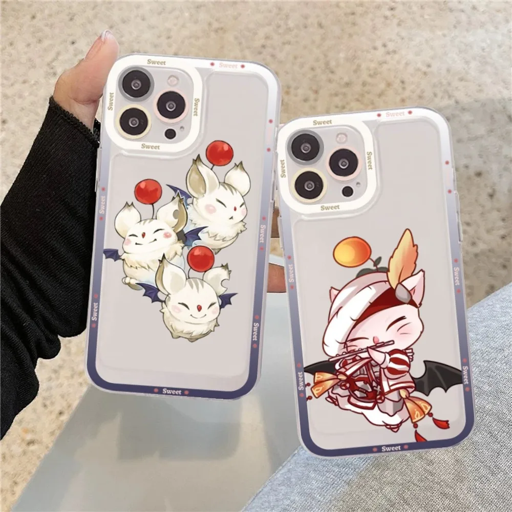 Final Fantasy Moogle Phone Case For IPhone 15 11 12 13 14 Mini Pro Max XR X XS TPU Clear Case