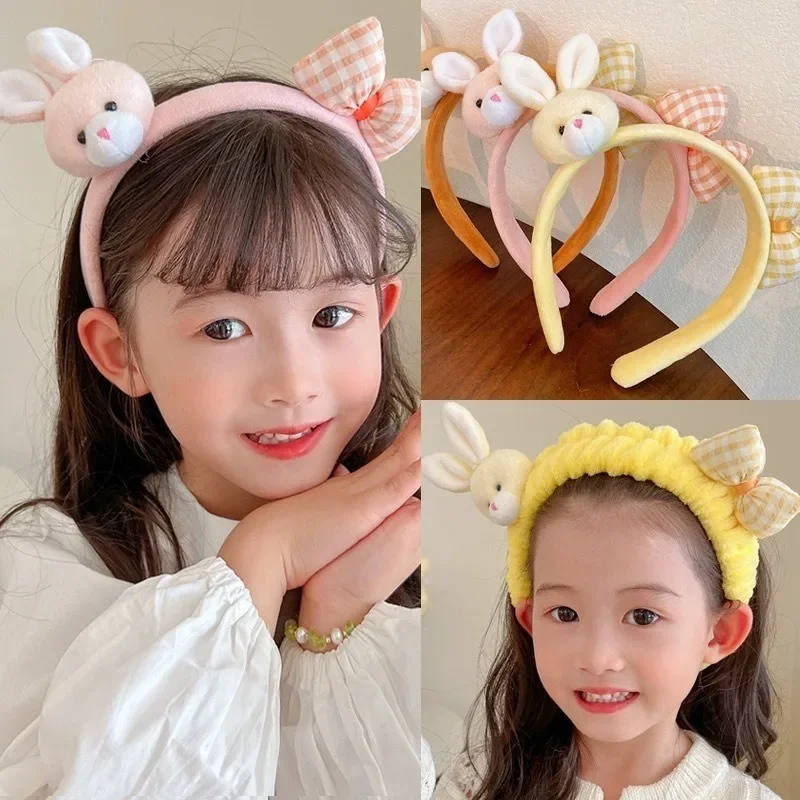 

1-20PCS Cute Cartoon Rabbit Headband Children's Cute Bunny Girl Headband Little Girl Hair Clip Hair Accessories Kids Accessories