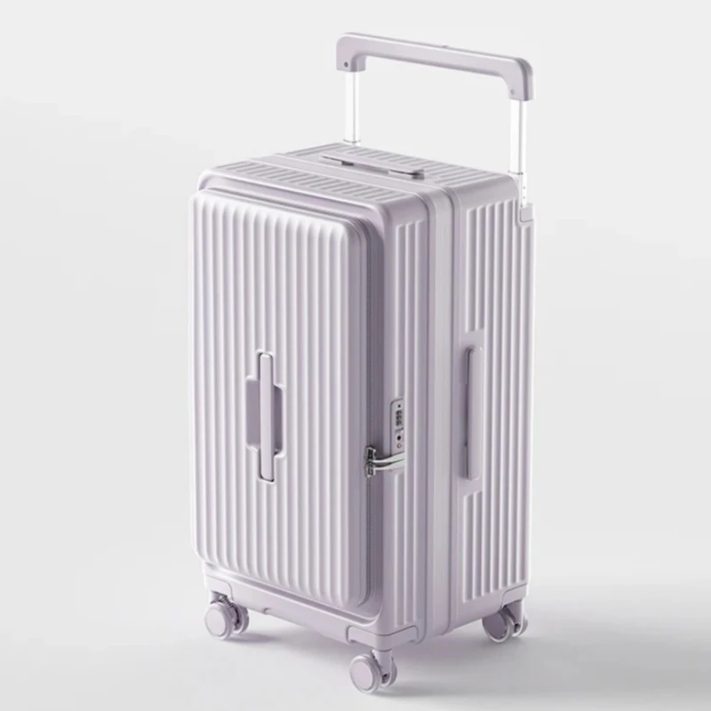 

20/24/26/28inch Expandable Capacity Rolling Luggage Side Opening Suitcase with Spinner Wheels Travel Wide Trolley Case TSA Lock