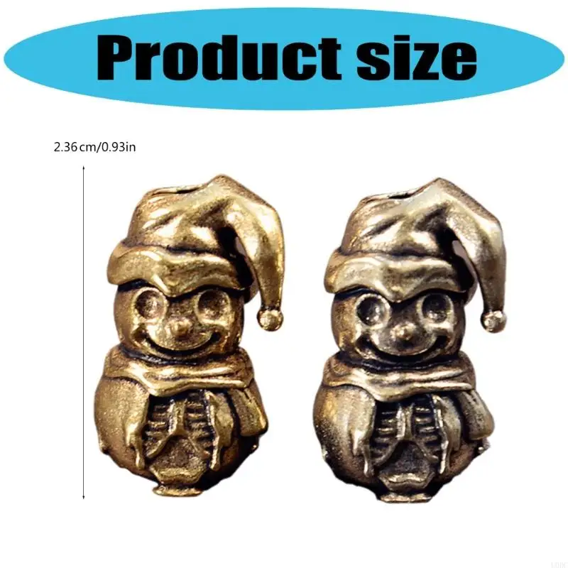 Sneeuwpop kralen voor het maken unieke charmeaccessoires en paracord-liefhebberuitrusting gat artistieke Y166