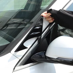 For BMW X1 U11 2023-2024 ABS Gloss Black Car Rearview Mirror Side Triangle Spoiler Trim Decorative Sticker Car Accessories