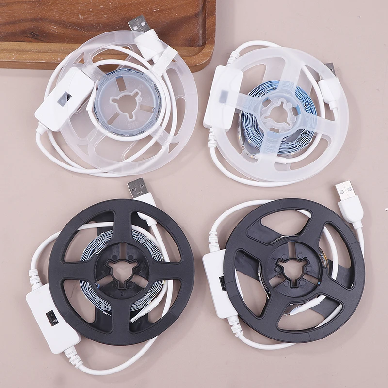 1Pc DC 5V Lamp USB Motion LED Backlight TV Kitchen LED Strip Hand Sweep Waving ON OFF Sensor Light Diode Light Double-sided Tape