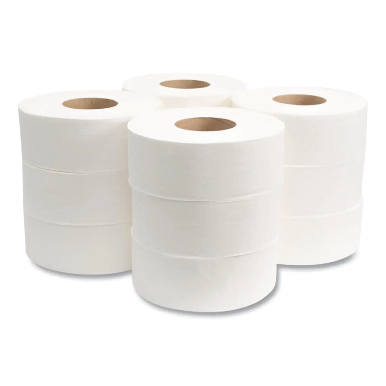 Tissue Jumbo Toiletpapier, Septic Safe, 2-laags, Wit, 500 Ft, 12/Carton -Mor129X