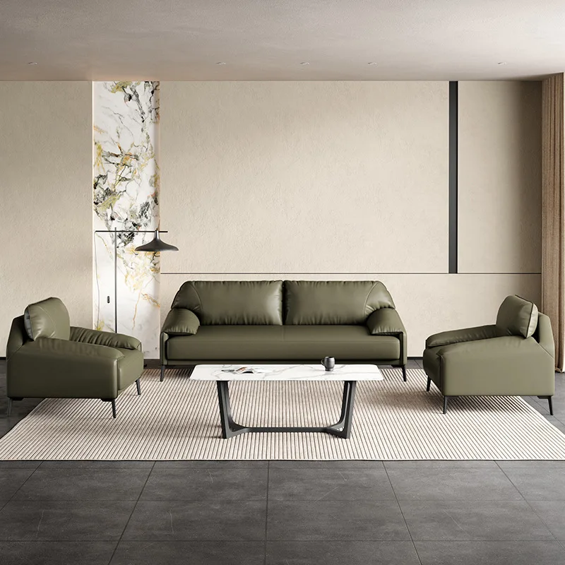 LMM Business Office High-end Wear-Resistant and Dirt-Resistant Simple Office Sofa for 3 Seats