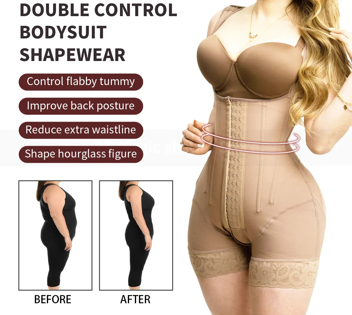 Fajas Colombiana Girdles Body Shaper Post Surgery BBL Waist Trainer Slimming Sheath Flat Belly Woman Corset Bodysuits Shapewear