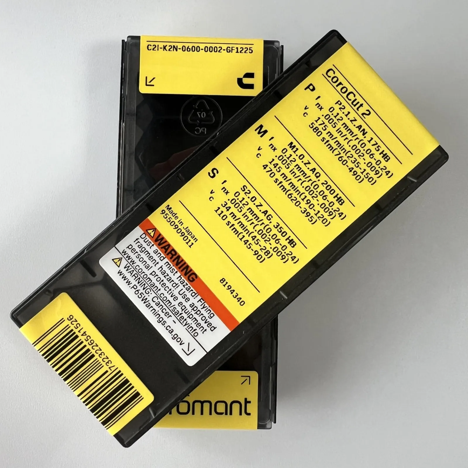 

SANDVIK / C2I-K2N-0600-0002-GF 1225 / Оригинальное шведское лезвие из твердого сплава, 5 шт.