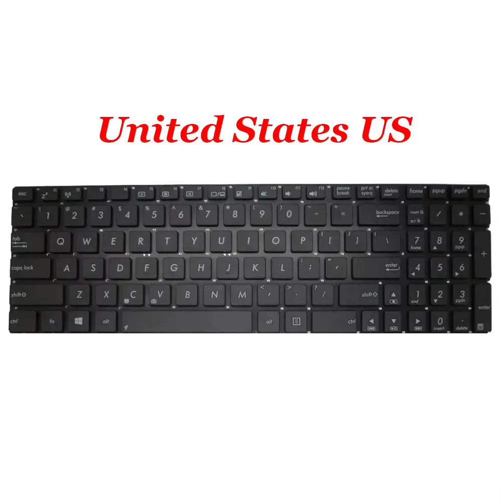 BE\CA\FR\NE\PO\US Keyboard For ASUS N56 N56DP N56DY N56VB N56VJ N56VM N56VV N56VZ N56JK N56JN N56JR Black Without Frame