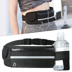 Sac banane de sport pour homme et femme, ceinture de course, poche pour téléphone, bouteille d'eau, fitness et touristes, marathon et course à pied