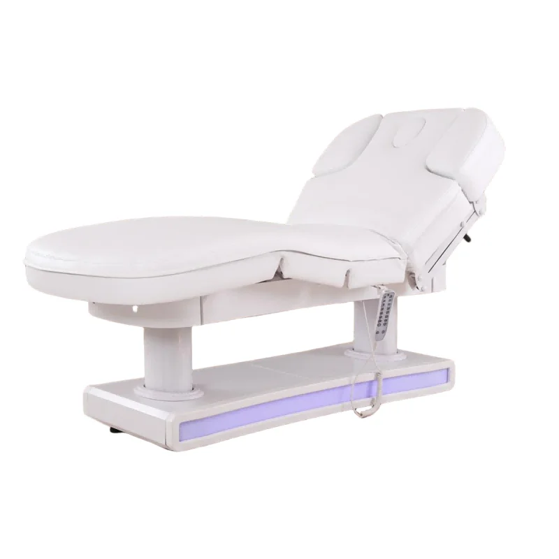 Luxury Spa Heated Treatment Massage Bed Vibrating Beauty Salon Medical Chair Facial Eyelash Bed Electric Massage Table Bed