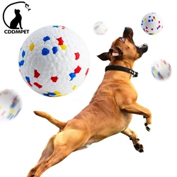 Mordida Resistente Solid Dog Ball Brinquedos para Pequenos Cães Grandes Alta Elasticidade E-TPU Pet Chew Ball Toy Não Squeak Interativo Puppy Toy