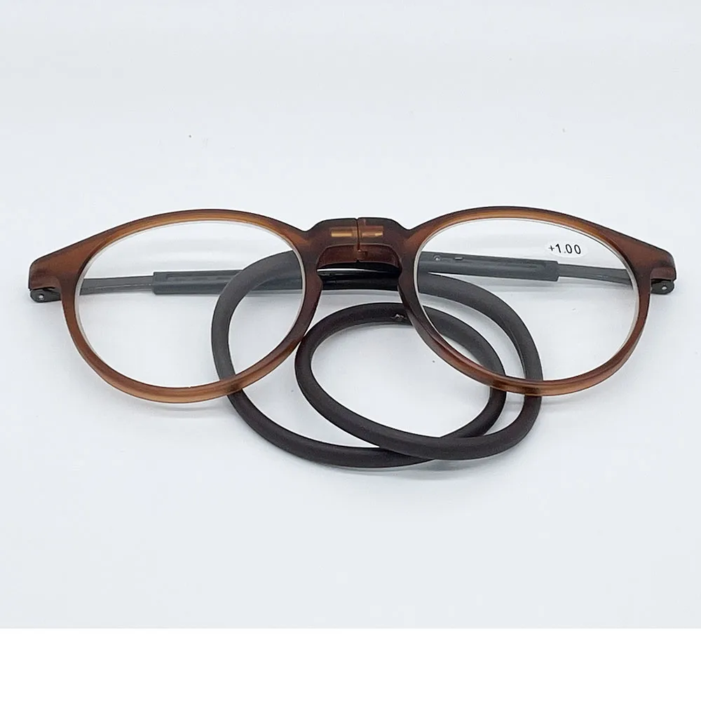 Bequeme, weiche TR-Lesebrille mit magnetischer Absorption und hängendem Hals für Damen und Herren – Detail 9