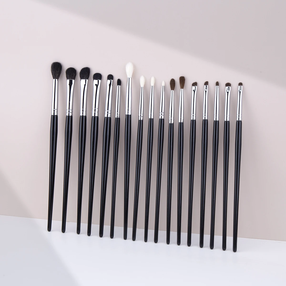 17pc Professional Eyeshadow Crease Blending Smudge Makeup Brush Set High-quality Copper Tube&horsehair&goat Hair Eye Makeup Tool