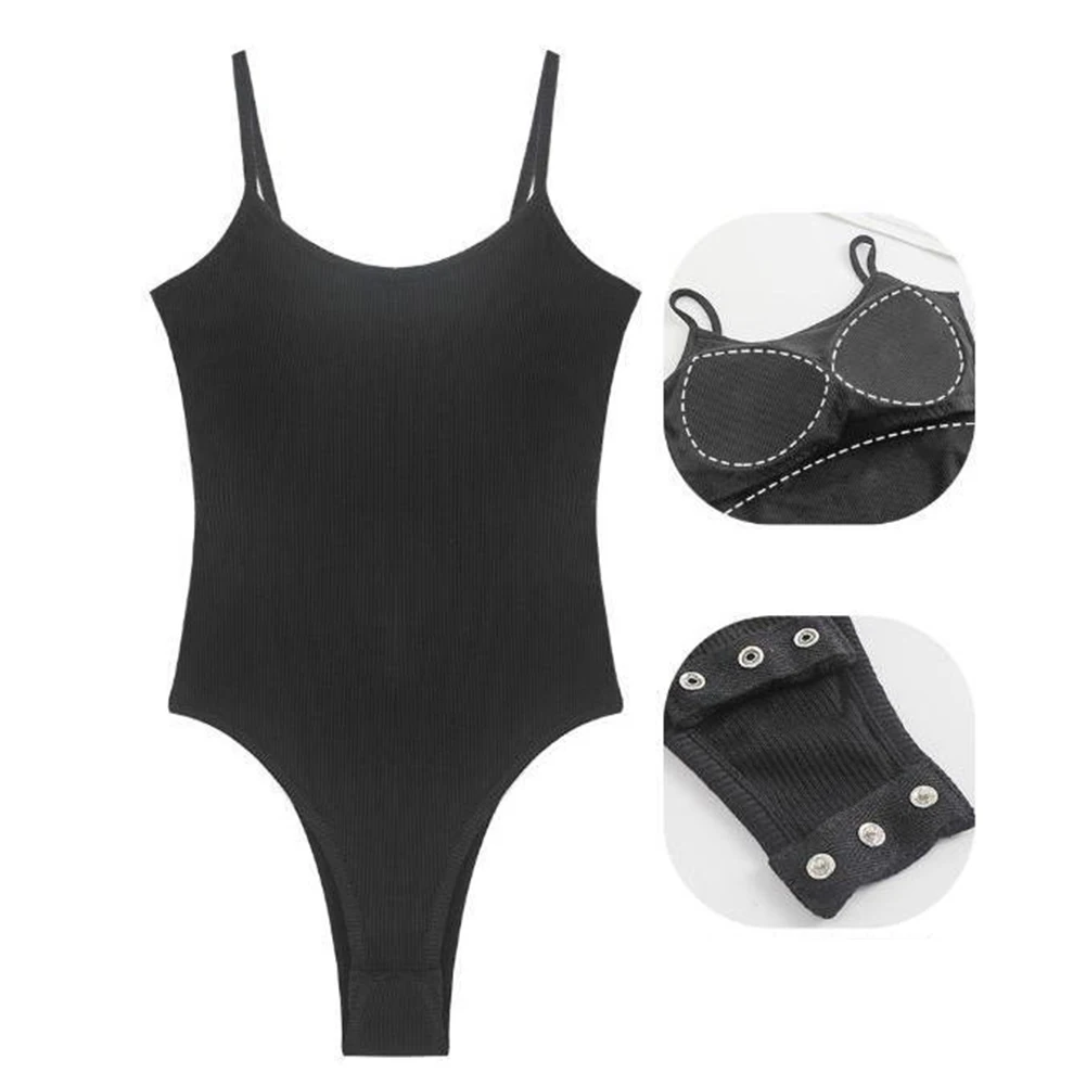 Ladies' Bodysuit with Sleek Padded Design Perfectly Suited for Stylish Outfits on Vacations or Casual Days at Home