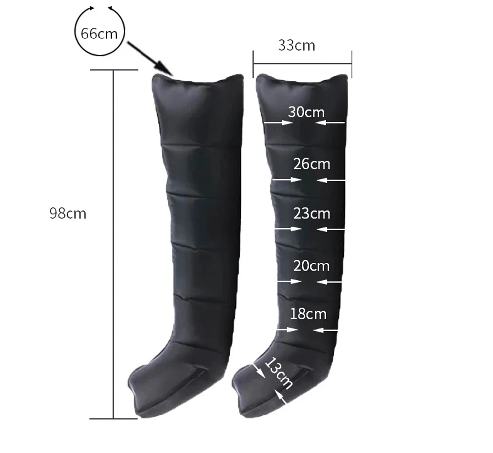 Luftkompressionsmassagesystem, 6 Kammern, Ganzkörpermassagegerät, Kompressionspumpe, Erholungsstiefel, Fuß- und Beinmassagegerät, AirWrap – Detail 6