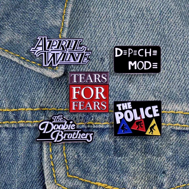 High Quality New Rock Band Enamel Pin Punk Music Album Brooch Badge Men\'s Backpack Pin Fashion Jewelry Clothing Bag Accessories