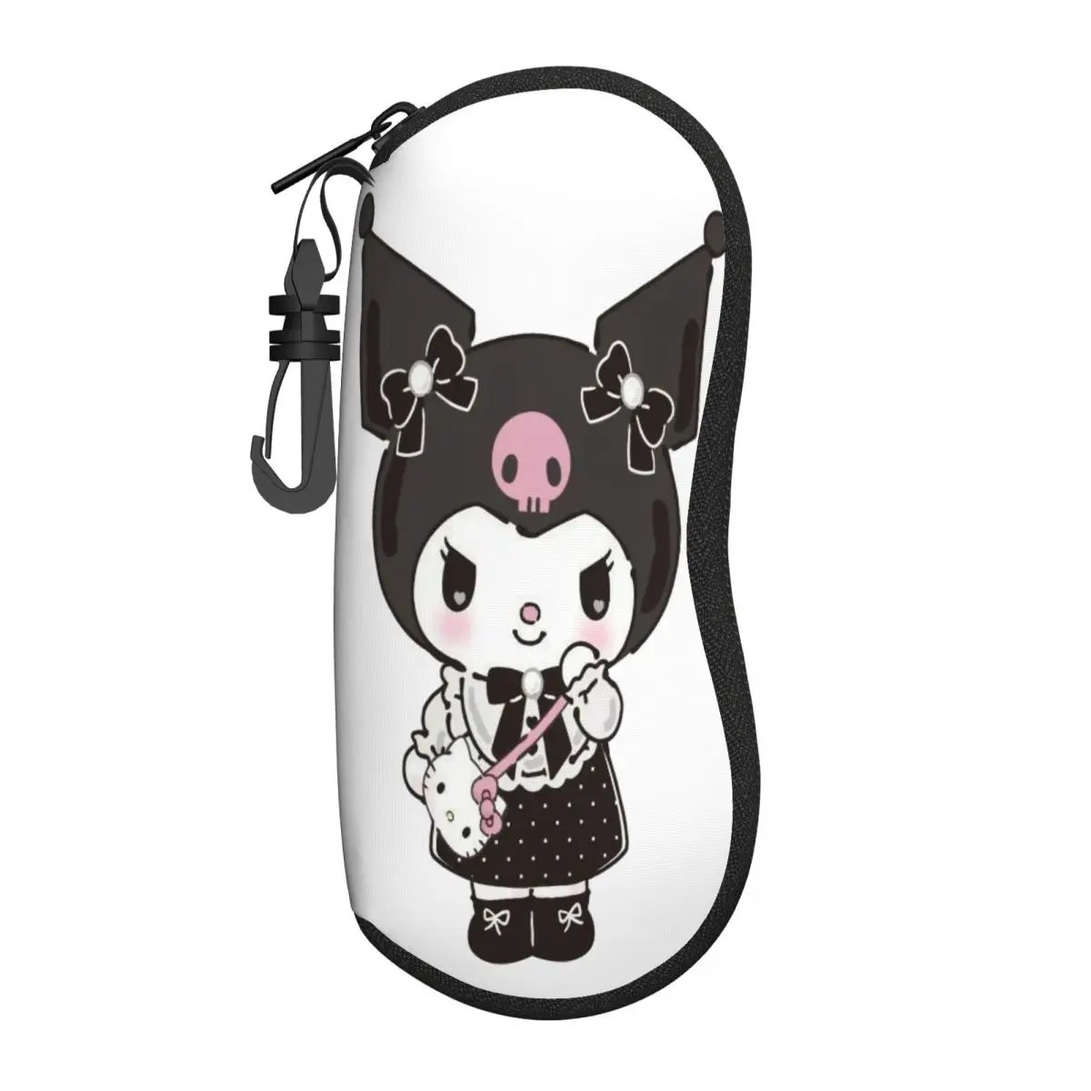 

Пользовательские солнцезащитные очки с героями мультфильмов Kuromi, мягкий чехол, неопреновый чехол на молнии, чехол для очков, защитная коробка на заказ для очков
