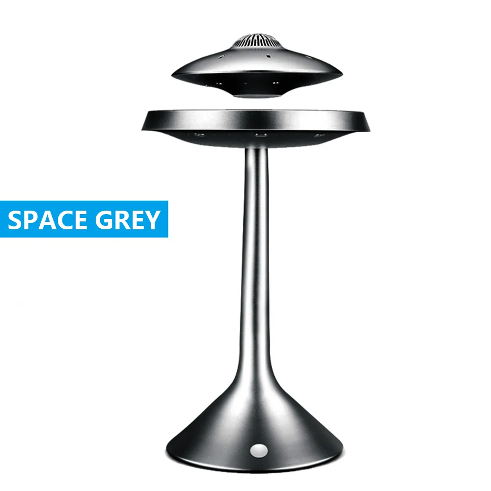 Maglev UFO wireless charging Bluetooth speaker desktop luminous creative three-dimensional touch cool desktop UFO light