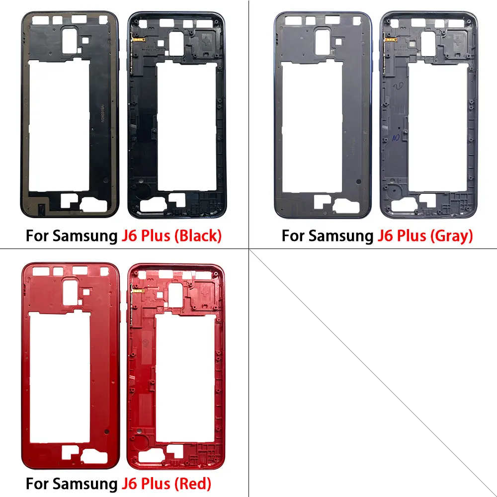 NEW Middle Frame J6 Plus Front Housing LCD Frame Bezel Plate Replacement Part For Samsung J4 Core / J4 Plus / J4 J400