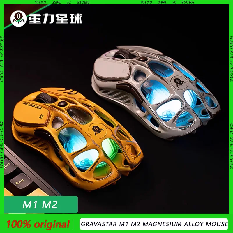 

Gravastar M1 M2 Magnesium Alloy Mouse Paw3395 Tri Mode Bluetooth Wireless Gaming Mouse E-Sports Office Pc Gamer Accessory Gifts