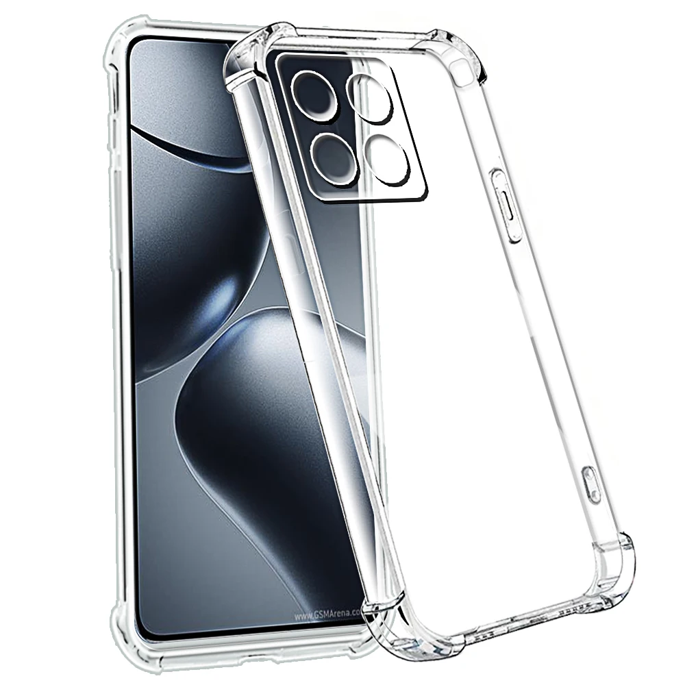 Airbag Transparente Telefon Fall für Xiaomi 14T Pro Schützende Stoßfest Fällen für Xiao Mi 14t 13t 12t 11t 10t 9t Pro Zurück Abdeckung