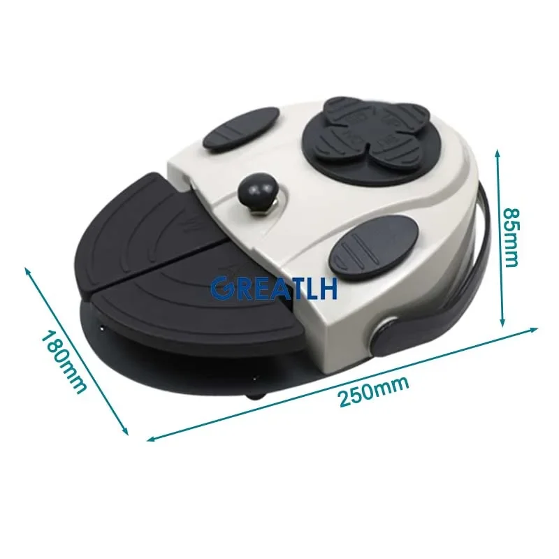 GREATLH Multi-function Dental Foot Control Switch Dental Unit Chair Function Foot Pedal Switch Spare Parts Dental Instrument