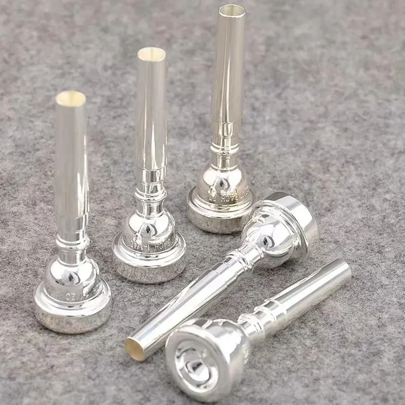 Vendita calda bocchino per tromba Bb 7C 5C 3 c1.5c taglia Pro argento/rame placcato oro strumenti musicali in ottone accessori per tromba