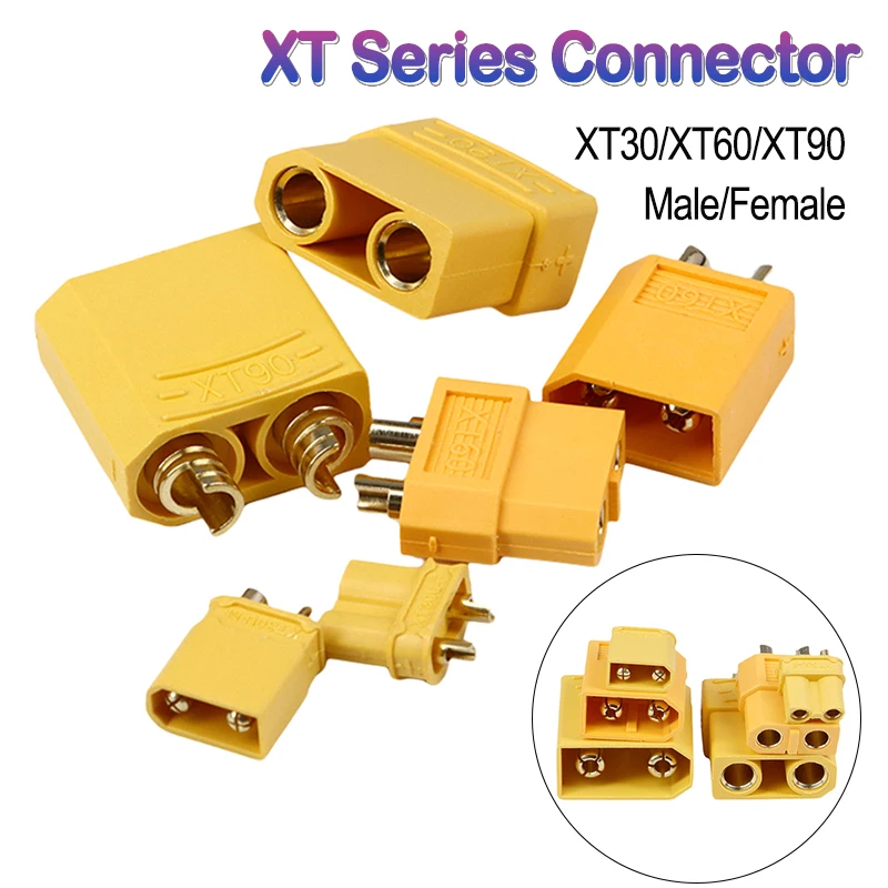 5/10Pcs Male XT-Series Female Connectors XT30U XT60 XT90 Bullet Plugs Terminal Set For Lipo Battery Rc Drone Airplane Car Boat