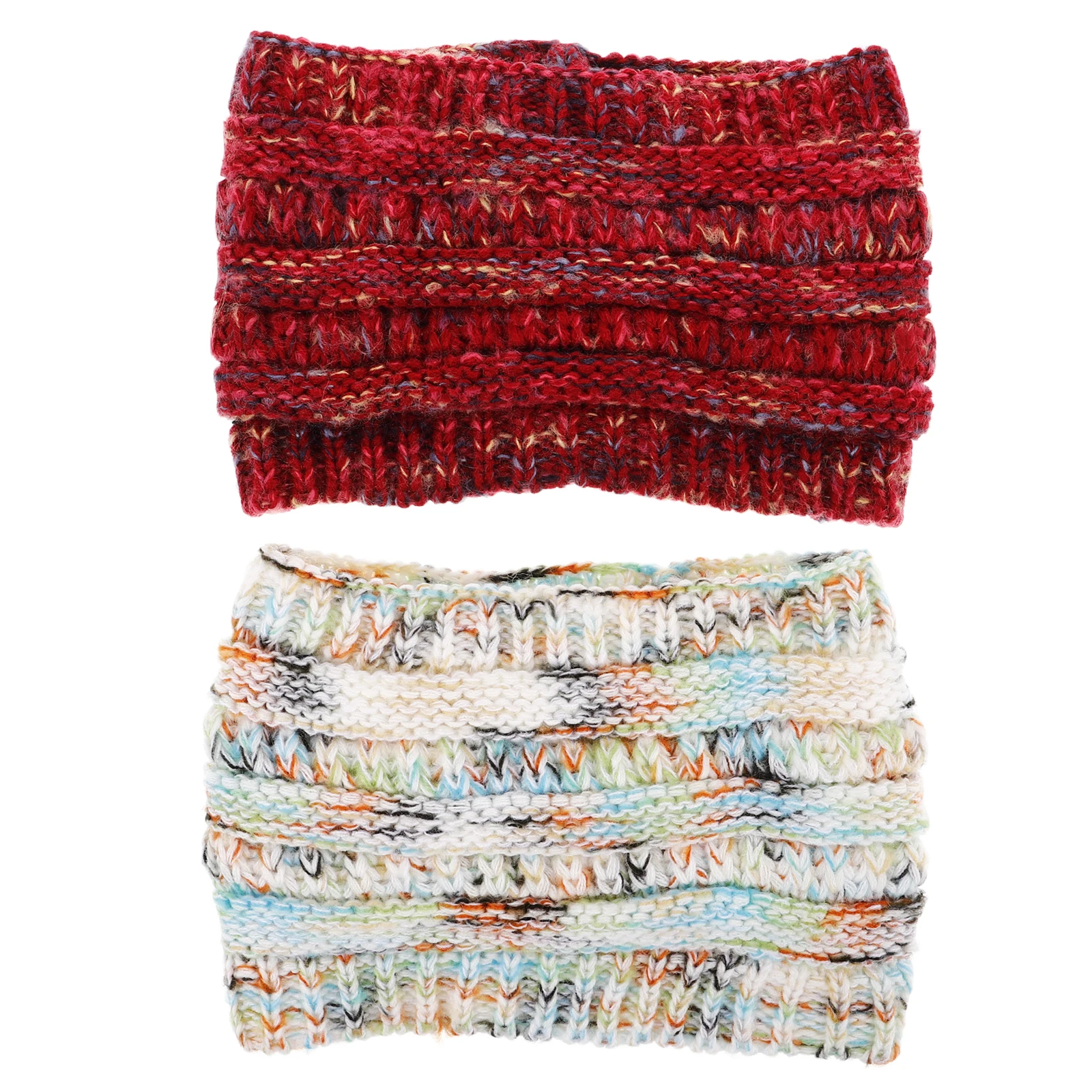 

2pcs Warm Headband for Women Woolen Hat Knitting Hairband Accessories Yarn Fashion Warmer Yoga Head Wrap