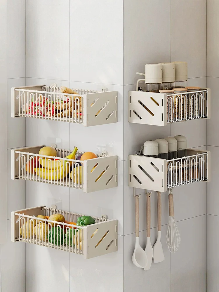 Etagere-murale-de-cuisine-moderne-et-simple-support-pour-ail-oignon-gingembre-en-acier-carbone-sans-percage-panier