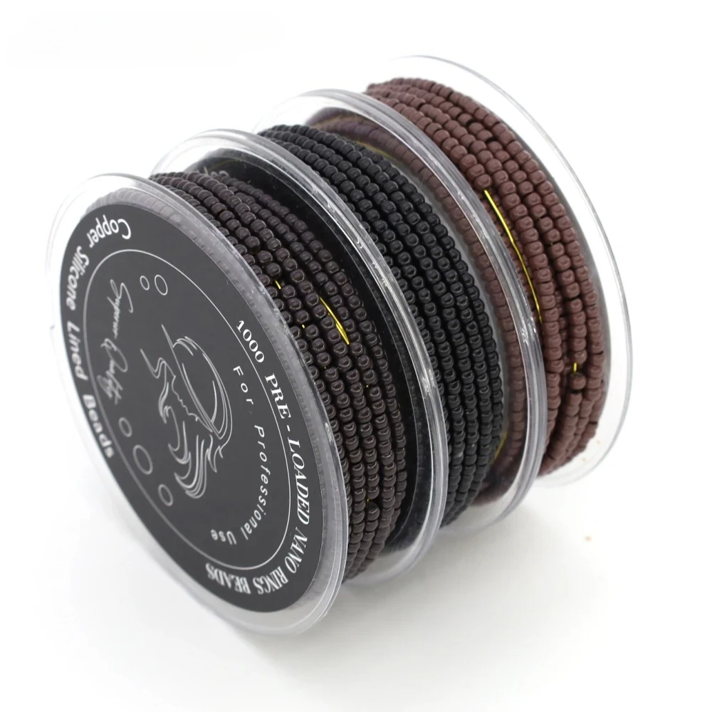 

Название товара wholesale 1000 шт. предварительно загруженные нано-бусины 3 мм, медные бусины с силиконовой подкладкой для наращивания волос, нано-наконечник, человеческие волосы, наращивание утка Код товара