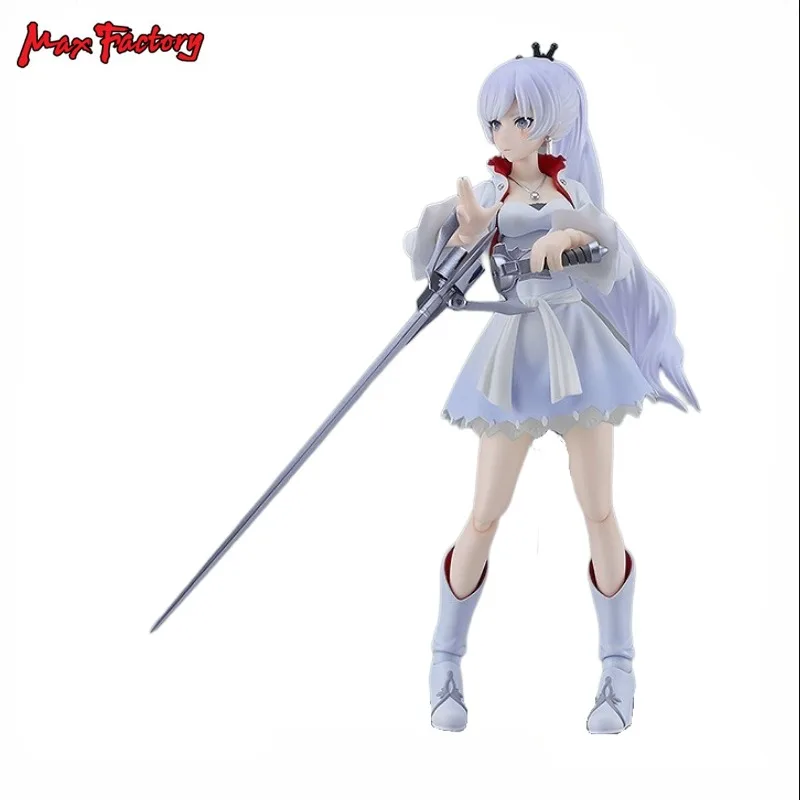 In Stock Original Max Factory Figma#599 RWBY ICE QUEENDOM Weiss Schnee Anime Character Model Toys Gifts Collection