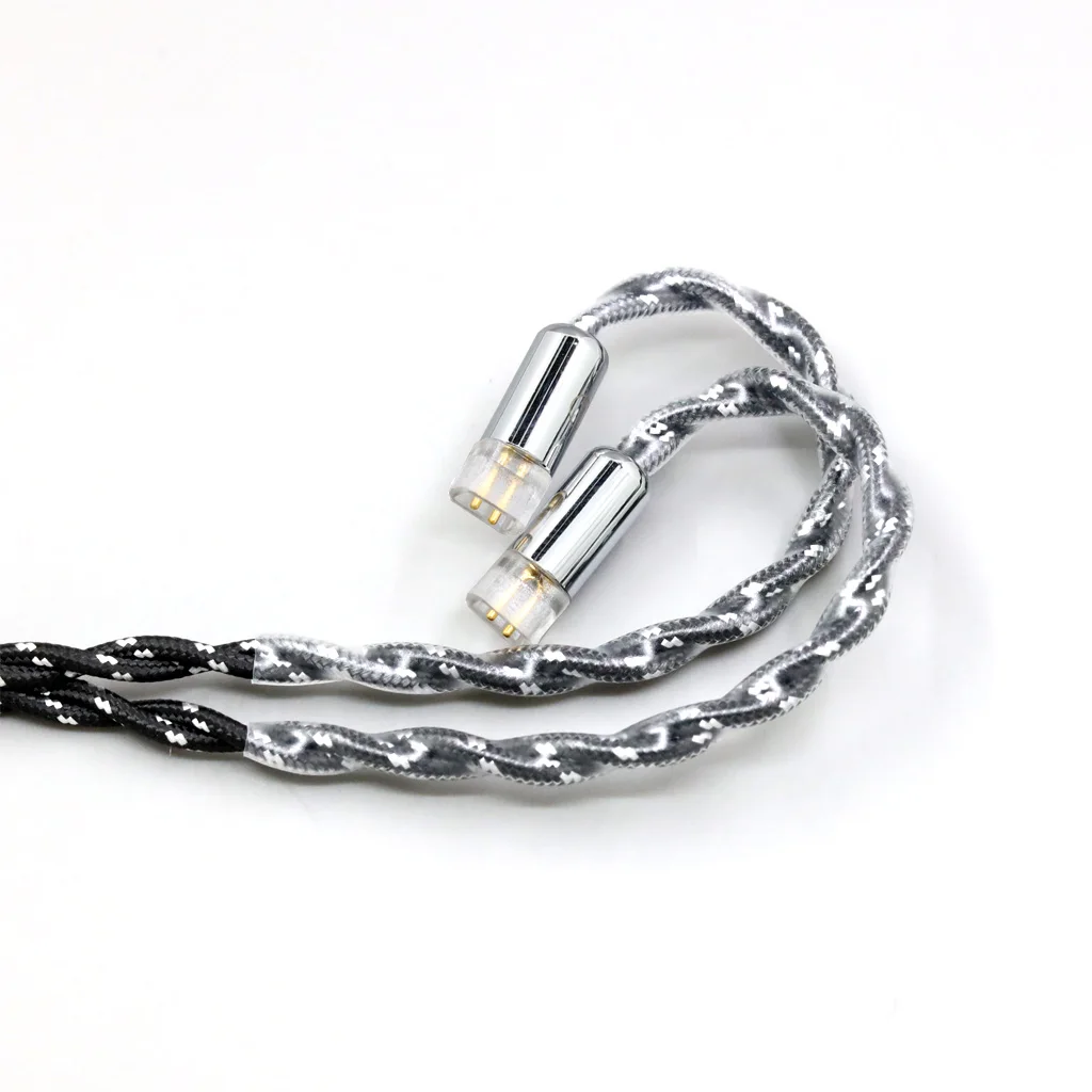 OCC Mixed OFC Twisting Nylon Earphone Cable For UE11 UE18 pro QDC Gemini Gemini-S Anole V3-C V3-S V6-C 0.78mm 2pin LN008748