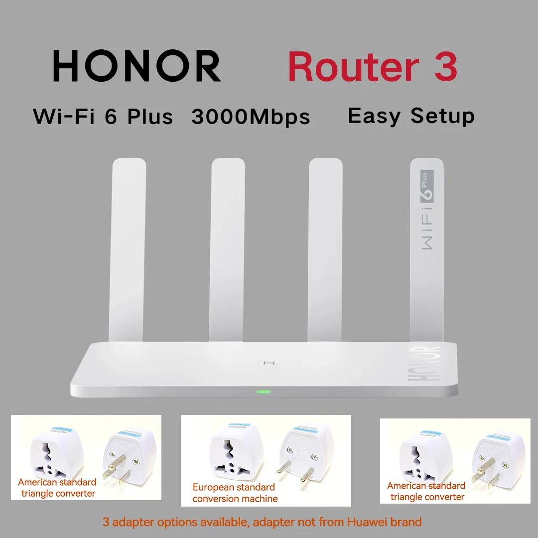 

Honor Router 3 WiFi 6+Router 3000Mbps Home Router Overseas Version Brand New