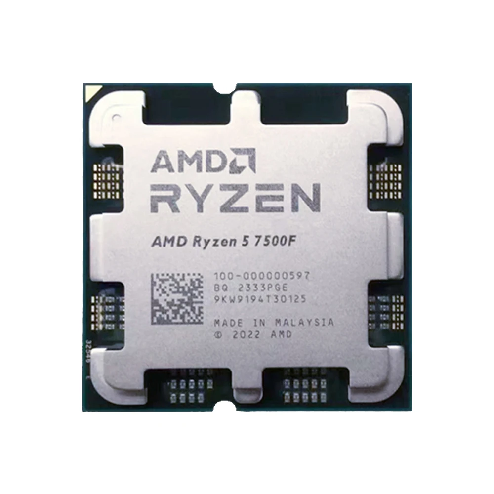 AMD Ryzen 5 7500F Brand New CPU 5GHz 6-Core 12-Thread 38MB Cache 5NM TDP 65W Socket AM5 Gaming Processor Without Package