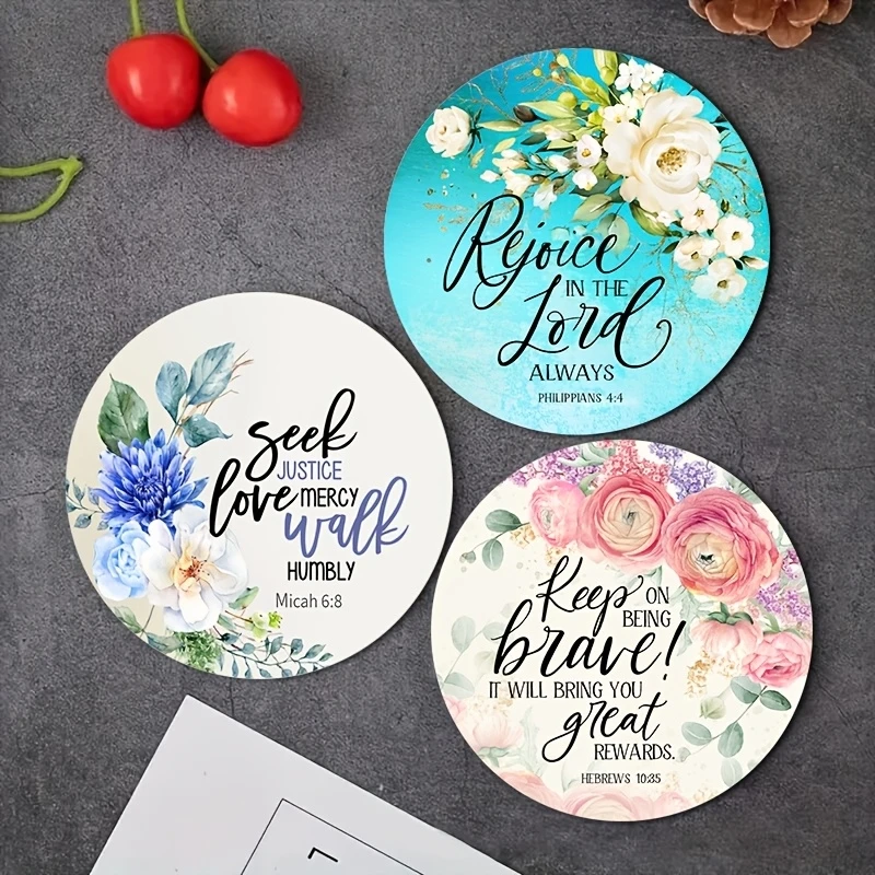 Wooden Bible Verse Coasters 4