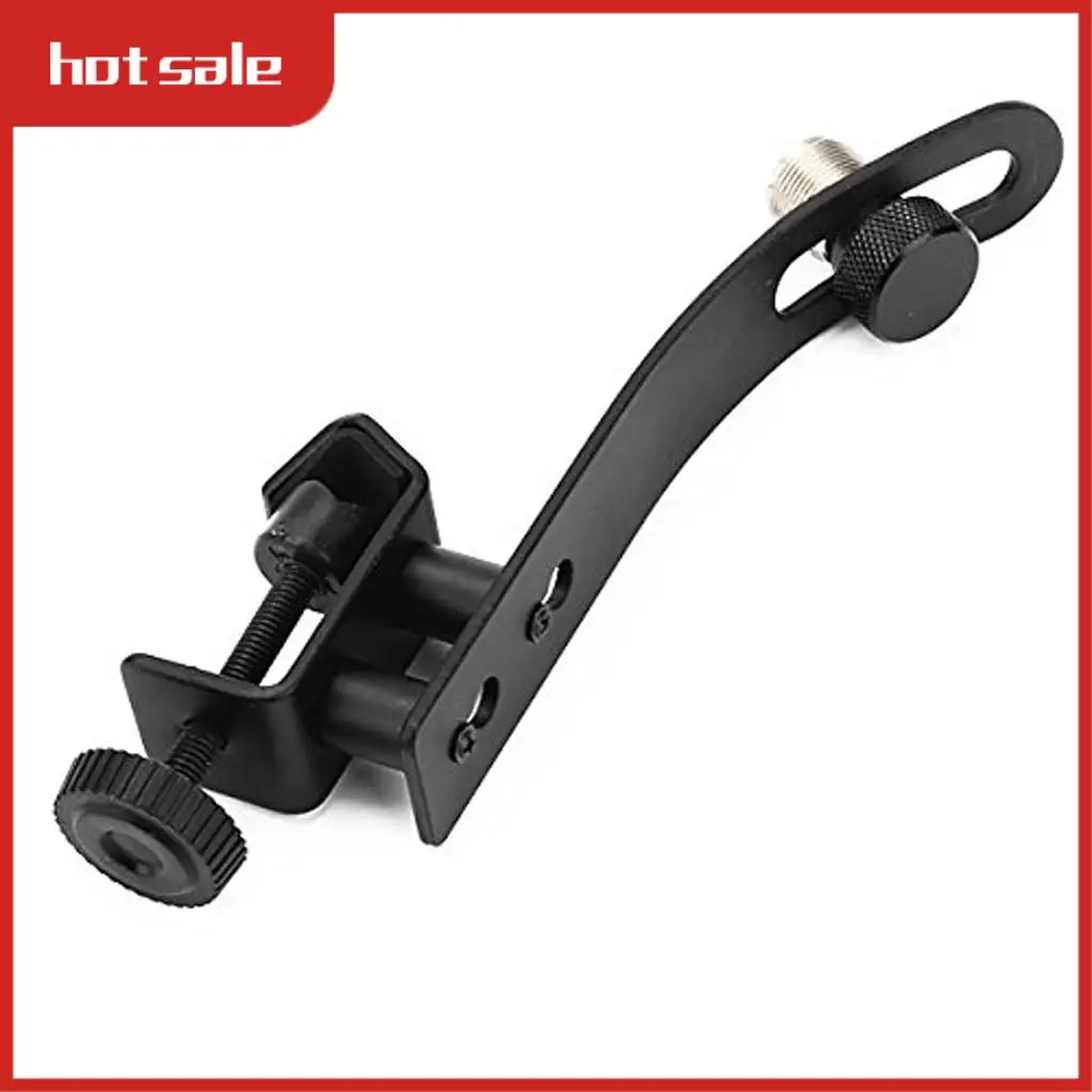 

AC22-2Pcs Universal Adjustable Drum Microphone Clips Metal Drum Microphone Mount Holder