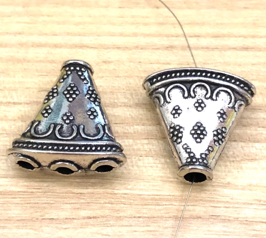 

5pcs 23.1x8.7mm Alloy metal tibetan silver triangle shaped connectrs for jewelry handmade HWH3187