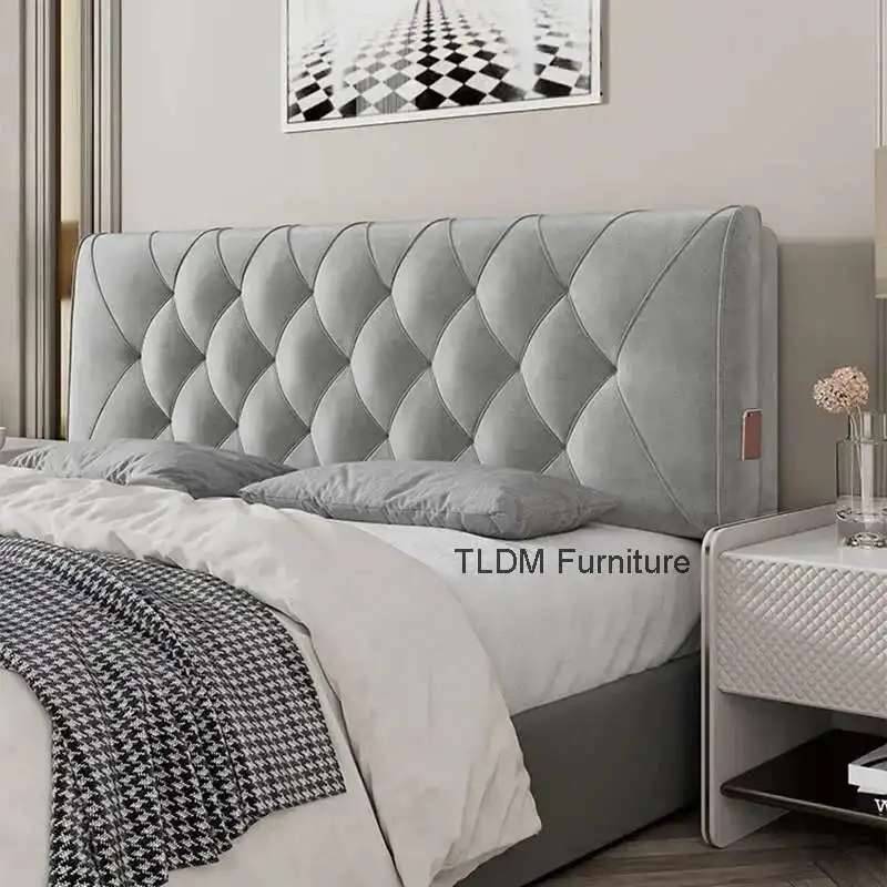 

Backrest Soft Bag Bed Headboards for Hotel Headboards American Flannel Cloth Skin-Friendly Light Luxury Household Bed Headboards