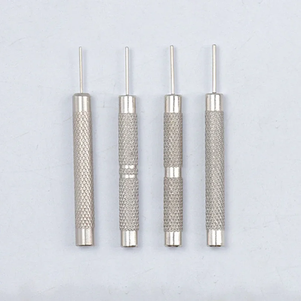 시계 스트랩 핀 펀치 조정 펀칭 바늘 다리미 핀 펀치 스틱, 시계 수리 도구, 0.7-1.0mm 실버