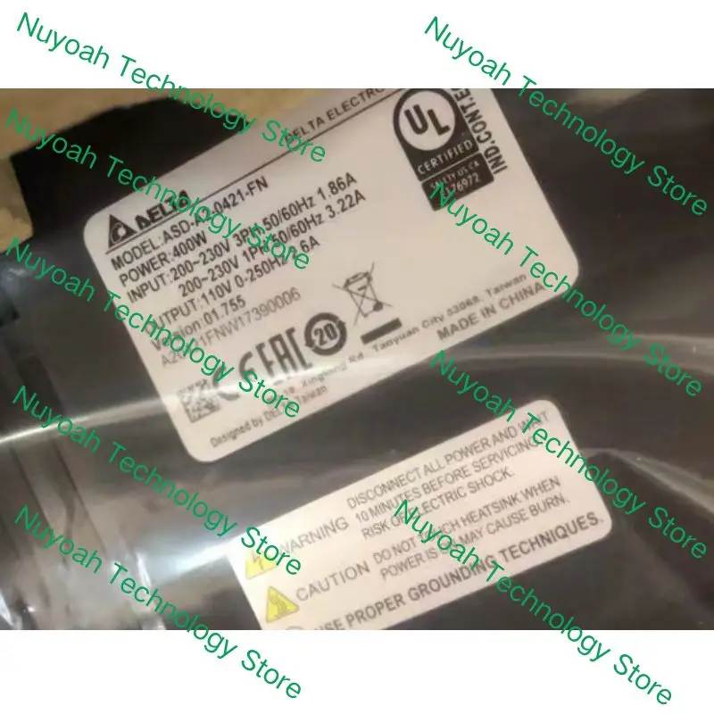 New ASD-A2-0421-FN 400W servo drive for fast delivery